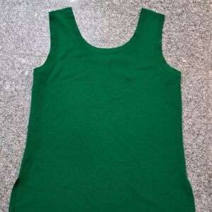Misook Emerald Green Scoop Neck Tank Top